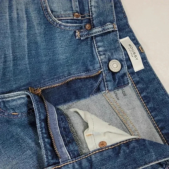 Moussy Vintage Cameron High Rise Skinny Jeans In Dark Blue - Picture 9 of 14